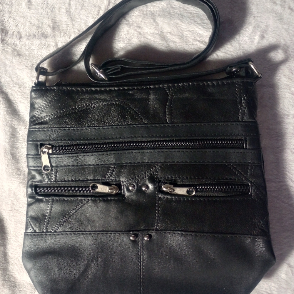 Stone Mountain Stone Ny Black Patchwork Zipper Fr… - image 1